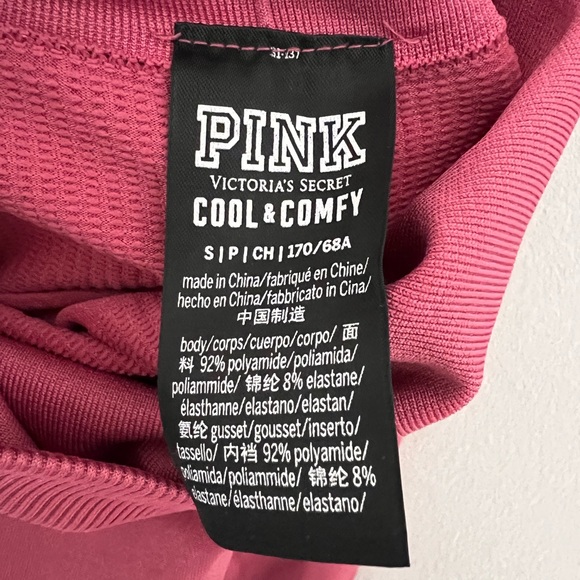 Pink Victoria’s Secret Cool&Comfy High Waist Ankle Tights Leggings  Size Small - Picture 4 of 5